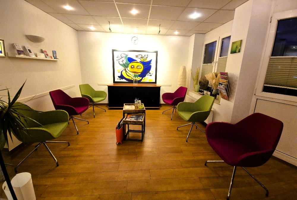 Wartezimmer der Praxis